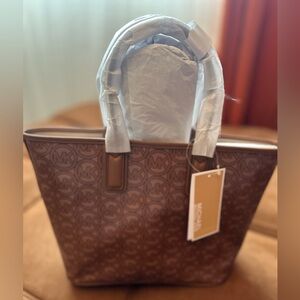 Michael Kors Monogram Brown Tote